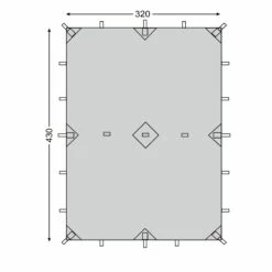 Nordisk Voss 14m² SI Tarp - Forest Green -Msr Gear Shop 322202 11 d 671483