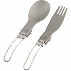 Robens Folding Alloy Cutlery Set Opvouwbare Bestek - Zilver