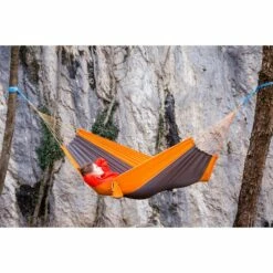Amazonas Ultra-Light Silk Traveller Hangmat - Techno Orange Grey -Msr Gear Shop amazonas ultra light silk traveller hammock techno orange grey 5 1507633