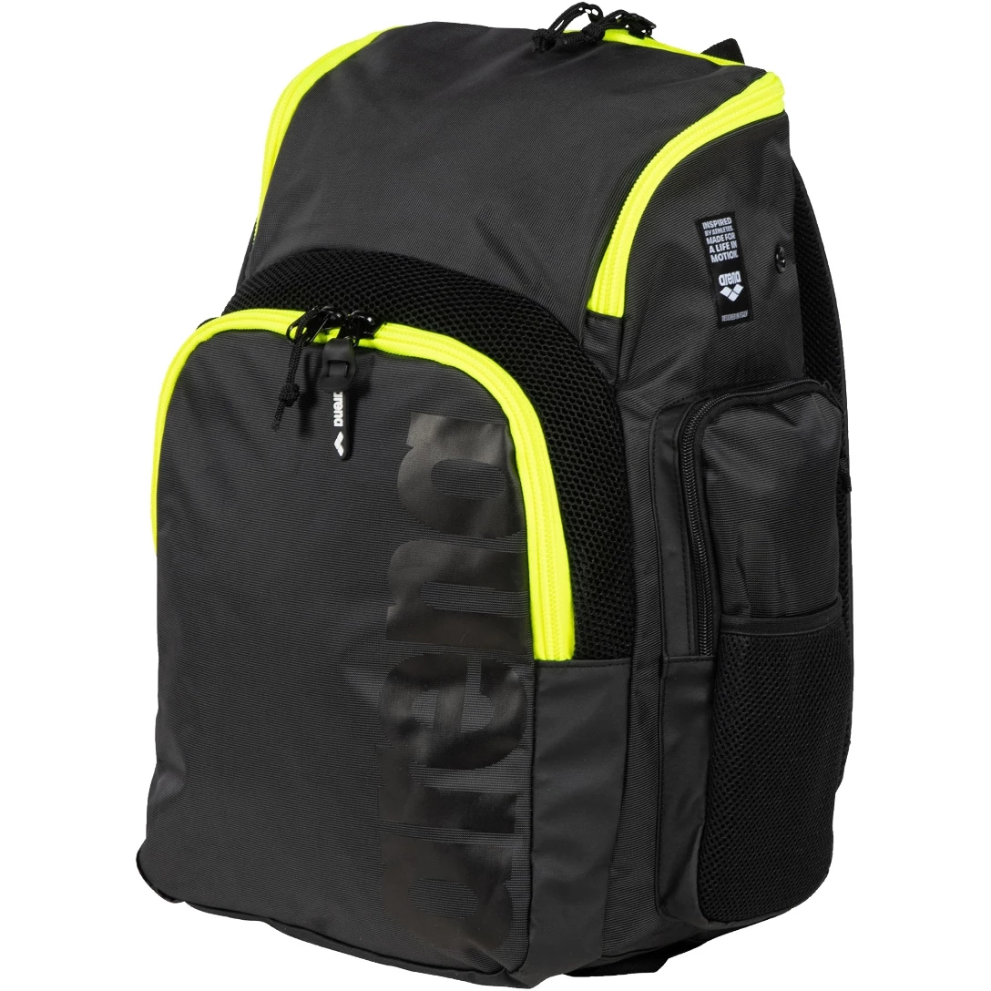 Arena Spiky III 35L Rugzak - Dark Smoke-Neon Yellow 1 Arena Spiky III 35L Rugzak - Dark Smoke-Neon Yellow