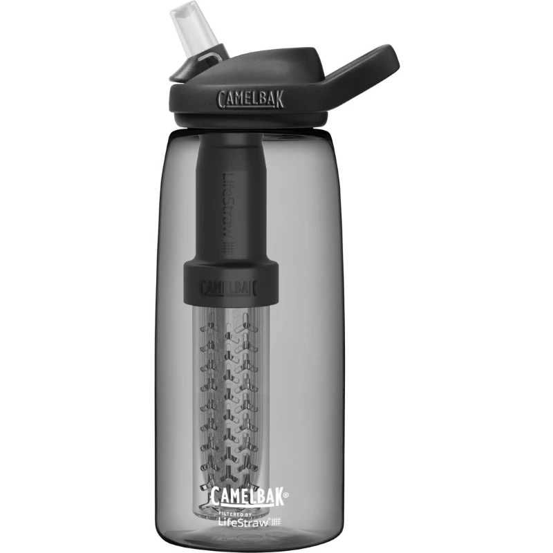 CamelBak Eddy+ Lifestraw Drinkfles 1000ml - Charcoal 1 CamelBak Eddy+ Lifestraw Drinkfles 1000ml - Charcoal