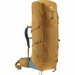 Deuter Aircontact Core 50+10 Trekking Backpack - Almond-teal -Msr Gear Shop deuter aircontact core 50 10 trekking backpack almond teal 11 1171322