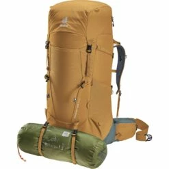 Deuter Aircontact Core 50+10 Trekking Backpack - Almond-teal -Msr Gear Shop deuter aircontact core 50 10 trekking backpack almond teal 12 1171323