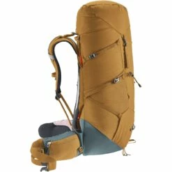 Deuter Aircontact Core 50+10 Trekking Backpack - Almond-teal -Msr Gear Shop deuter aircontact core 50 10 trekking backpack almond teal 3 1171313