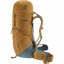 Deuter Aircontact Core 50+10 Trekking Backpack - Almond-teal -Msr Gear Shop deuter aircontact core 50 10 trekking backpack almond teal 5 1171316
