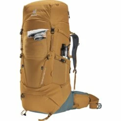 Deuter Aircontact Core 50+10 Trekking Backpack - Almond-teal -Msr Gear Shop deuter aircontact core 50 10 trekking backpack almond teal 9 1171320