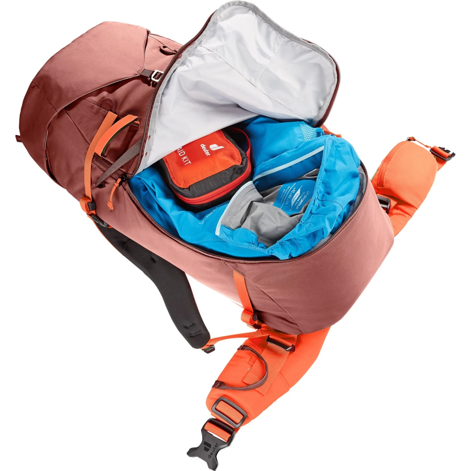 Deuter Guide 34+8 Alpine Rugzak - redwood-papaya Deuter Guide 34+8 Alpine Rugzak - Redwood-papaya -Msr Gear Shop deuter guide 34 8 mountaineering backpack redwood papaya 12 1441439