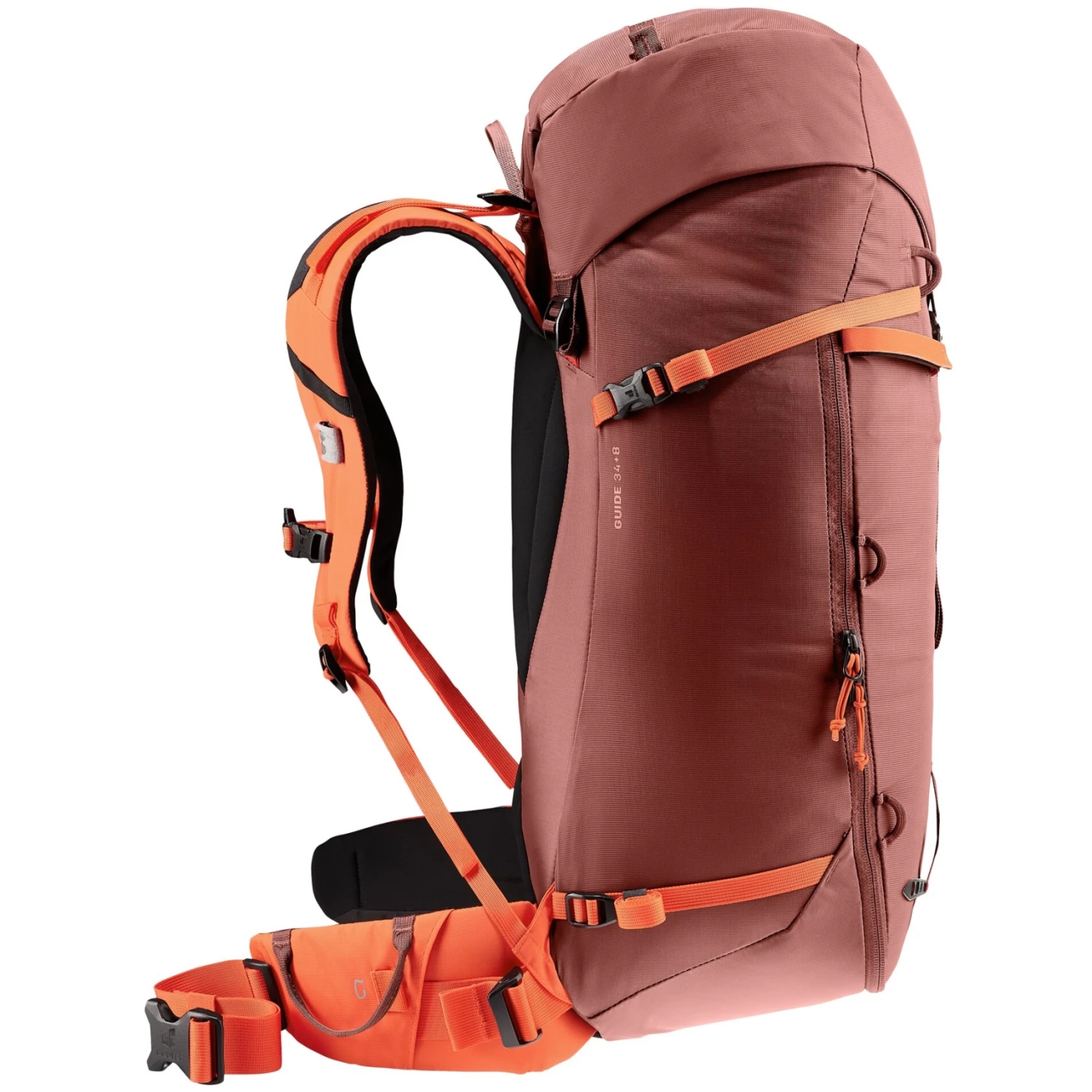 Deuter Guide 34+8 Alpine Rugzak - redwood-papaya Deuter Guide 34+8 Alpine Rugzak - Redwood-papaya -Msr Gear Shop deuter guide 34 8 mountaineering backpack redwood papaya 3 1441430