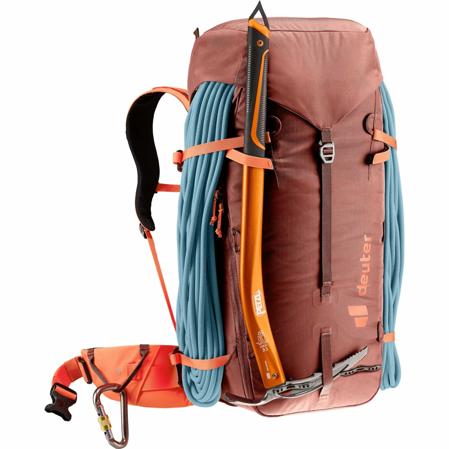 Deuter Guide 34+8 Alpine Rugzak - redwood-papaya Deuter Guide 34+8 Alpine Rugzak - Redwood-papaya -Msr Gear Shop deuter guide 34 8 mountaineering backpack redwood papaya 8 1441435