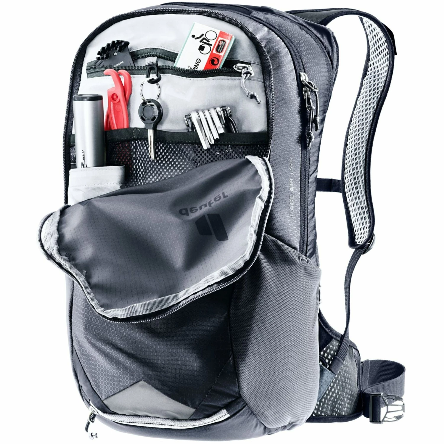 Deuter Race Air 14+3 Fietsrugzak - zwart Deuter Race Air 14+3 Fietsrugzak - Zwart -Msr Gear Shop deuter race air 14 3 bike backpack black 11 1453953