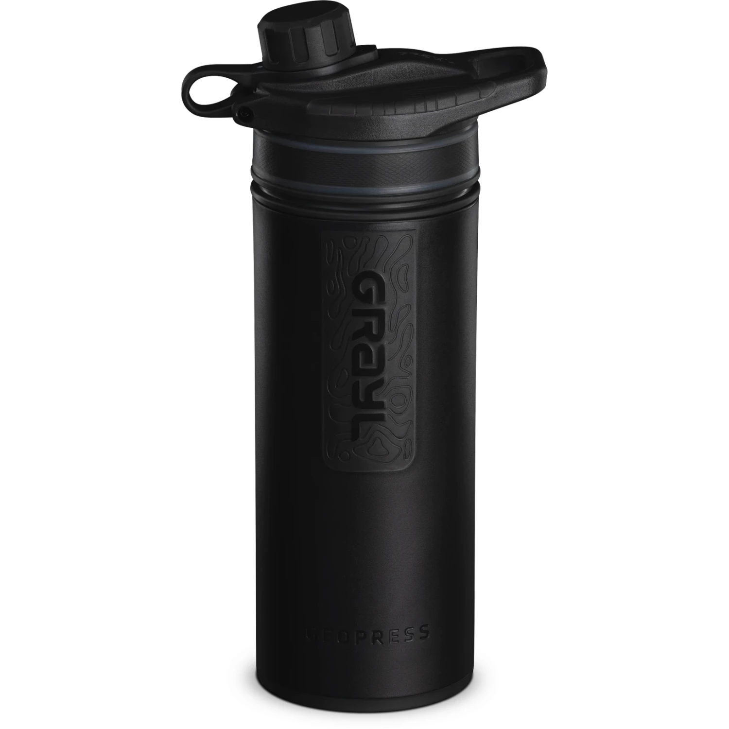 Grayl GeoPress Drinkfles met Waterfilter - 710ml - Covert Black Grayl GeoPress Drinkfles Met Waterfilter - 710ml - Covert Black -Msr Gear Shop grayl geopress purifier covert black 4 999851