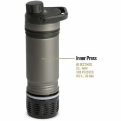 Grayl UltraPress Purifier Titanium Fles Met Waterfilter - 500ml - Desert Tan -Msr Gear Shop grayl ultrapress purifier titanium bottle with water filter 500ml 3 1494954 1