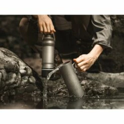 Grayl UltraPress Purifier Titanium Fles Met Waterfilter - 500ml - Covert Black -Msr Gear Shop grayl ultrapress purifier titanium bottle with water filter 500ml 6 1494957 2