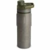 Grayl UltraPress Purifier Titanium Fles Met Waterfilter - 500ml - Olive Drab