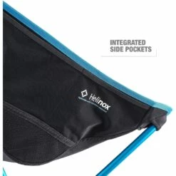 Helinox Beach Chair - Campingstoel - Zwart / Cyan Blue -Msr Gear Shop helinox beach chair black cyan blue 12651r2 06 1383475
