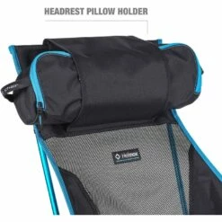 Helinox Beach Chair - Campingstoel - Zwart / Cyan Blue -Msr Gear Shop helinox beach chair black cyan blue 12651r2 07 1383476