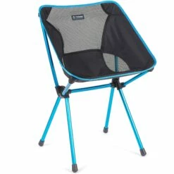 Helinox Café Camping Chair - Black - Cyan Blue