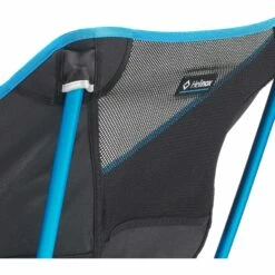 Helinox Café Camping Chair - Black - Cyan Blue -Msr Gear Shop helinox cafe chair black cyan blue 3 1215199