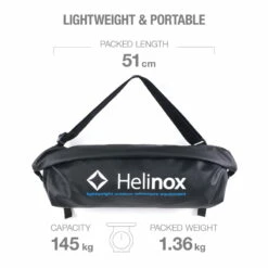 Helinox Incline Festival Chair - Black / Cyan Blue -Msr Gear Shop helinox incline festival chair black b 975567