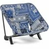 Helinox Incline Festival Chair - Blue Bandanna Quilt - Black