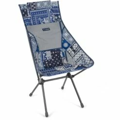 Helinox Sunset Chair - Campingstoel - Blue Bandanna Quilt / Zwart