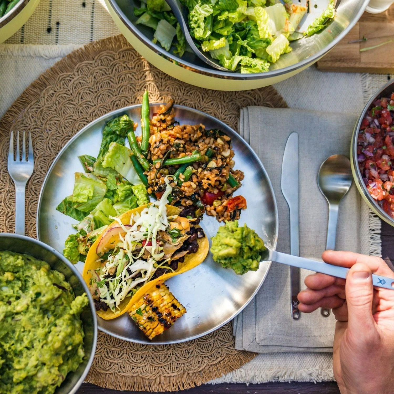 Hydro Flask Flatware Set - Cutlery - Stainless / Pouch Rain Hydro Flask Flatware Set - Cutlery - Stainless / Pouch Rain -Msr Gear Shop hydro flask flatware set cutlery stainless pouch rain 4 1221834 1