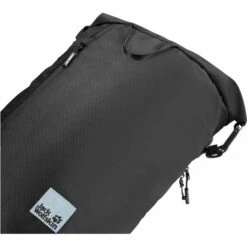 Jack Wolfskin Helsinki Rolltop Rugzak - Ultra Black -Msr Gear Shop jack wolfskin helsinki rolltop ultra black 5 1292721