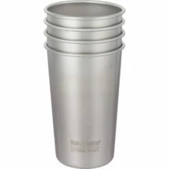 Klean Kanteen Pint Cup Drinkbeker (4er Pack) 473ml - Brushed Stainless
