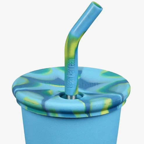 Klean Kanteen Kid Cup Straw Deksel - 2 St. - Blue Tie Dye 2 Klean Kanteen Kid Cup Straw Deksel - 2 St. - Blue Tie Dye - Afbeelding 2