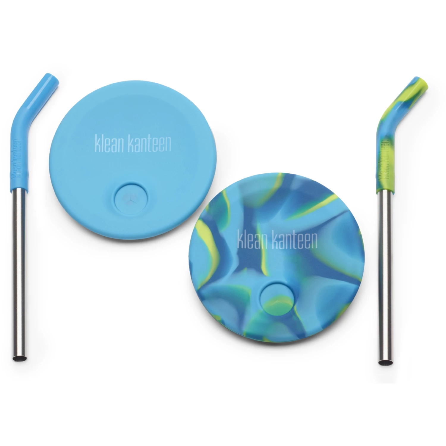 Klean Kanteen Kid Cup Straw Deksel - 2 St. - Blue Tie Dye 1 Klean Kanteen Kid Cup Straw Deksel - 2 St. - Blue Tie Dye