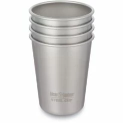 Klean Kanteen Pint Cup Drinkbeker 295ml Set Van 4 - Brushed Stainless