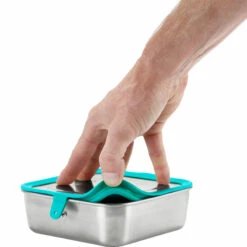 Klean Kanteen Broodtrommel 650ml - Brushed Stainless / Agave Mint -Msr Gear Shop kleankanteen 650ml22oz kanteen lunch box 10 855685