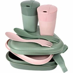 Light My Fire Pack'n Eat Kit BIO 2 People - Sandygreen/dustypink