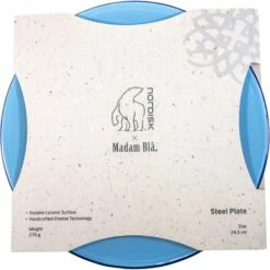 Nordisk Madam Blå Plate ø24cm - Sky Blue -Msr Gear Shop madam bla plate 119086 nordisk enamel plate sky blue 02 989214