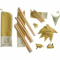 Nordisk Asgard Tech Mini Tent & Colour Pack Aansluiting - Sand/mustard - Met Stangen - B-Keus -Msr Gear Shop nordisk asgard mini colour pack poles pegs mustard 6 1192441 1