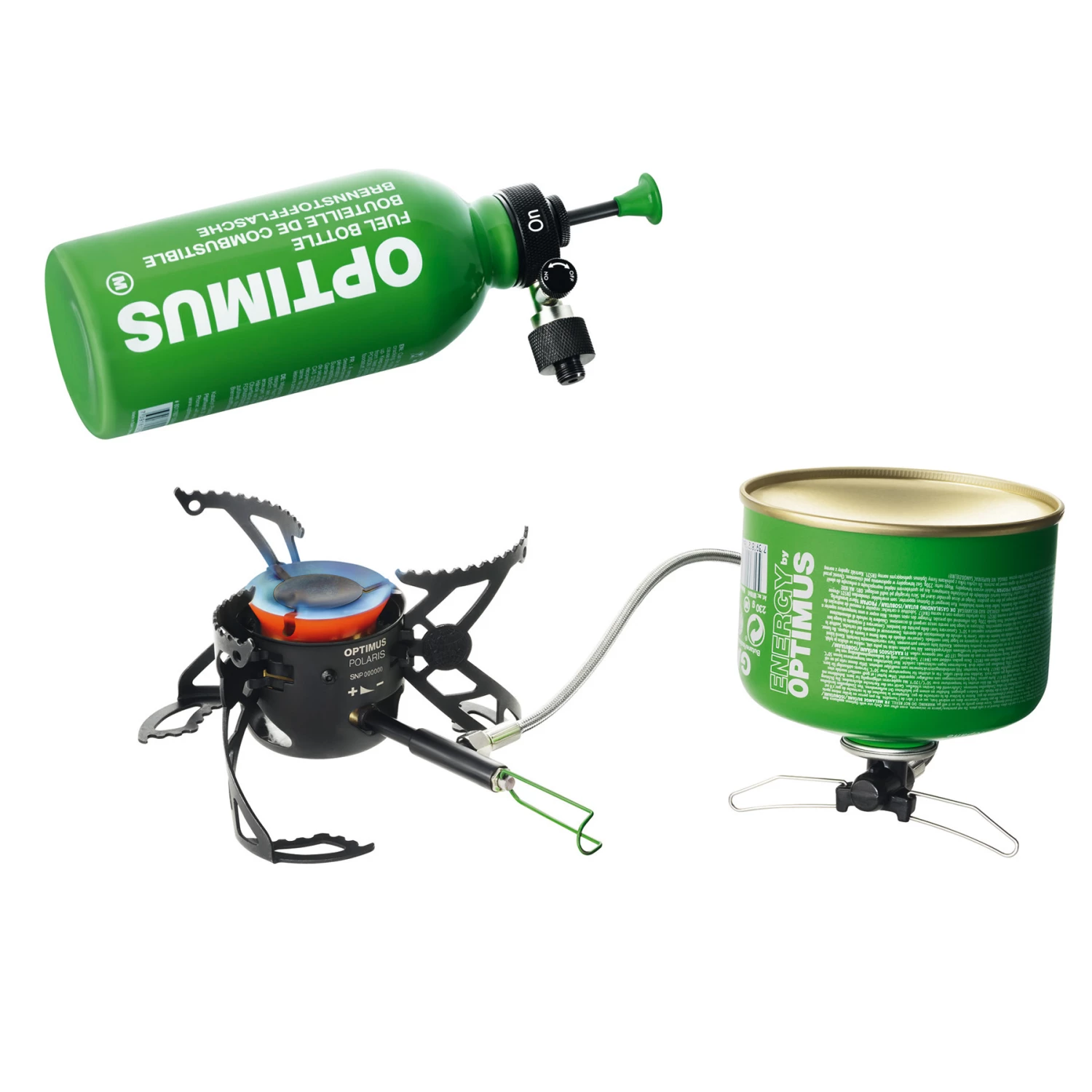 Optimus Polaris Optifuel Koker met Brandstoffles (Gas) 0.4 L - groen Optimus Polaris Optifuel Koker Met Brandstoffles (Gas) 0.4 L - Groen -Msr Gear Shop optimus polaris optifuel stove with 04l fuel bottle 1558802