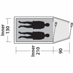 Outwell Earth 2 Tent - Blauw -Msr Gear Shop outwell earth 2 tent blue 13 1374147