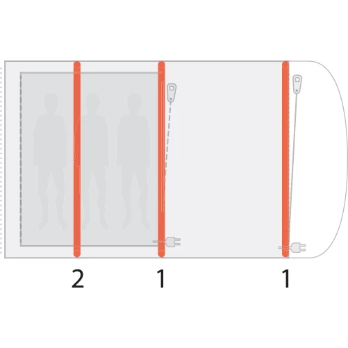Outwell Elmdale 3PA Tent - Groen 5 Outwell Elmdale 3PA Tent - Groen - Afbeelding 5