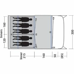 Outwell Elmdale 5PA Tent - Groen -Msr Gear Shop outwell elmdale 5pa tent green 17 1374340
