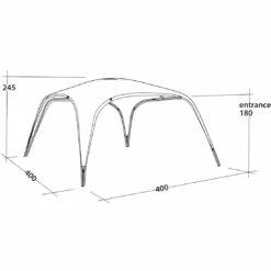 Outwell Event Lounge Paviljoen - XL - Zwart / Grijs -Msr Gear Shop outwell event lounge xl black grey 13 1374421