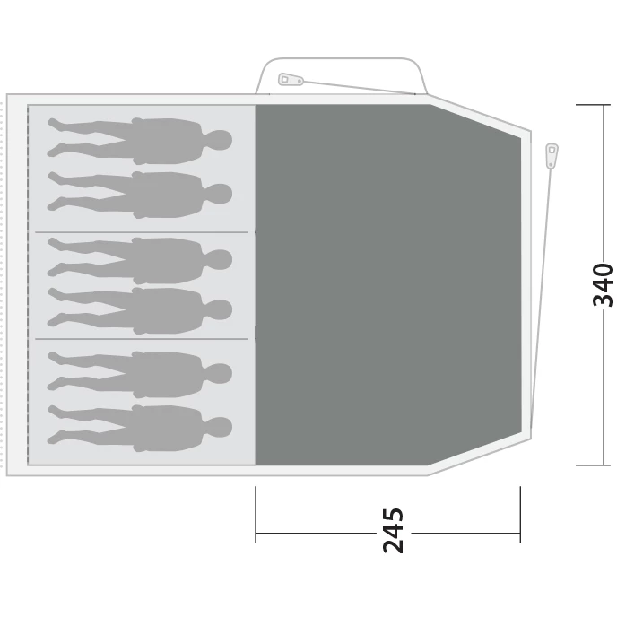Outwell Springwood 6SG Tenttapijt - Zwart / Grijs Outwell Springwood 6SG Tenttapijt - Zwart / Grijs -Msr Gear Shop outwell flat woven carpet springwood 6sg black grey 3 1374539