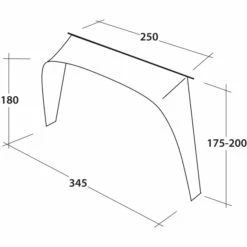 Outwell Lounge Vehicle Connector Aansluiting Voor Paviljoen - Zwart / Grijs -Msr Gear Shop outwell lounge vehicle connection l black grey 4 1374644