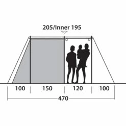 Outwell Nevada 4PE Tent - Blauw -Msr Gear Shop outwell nevada 4pe tent navy night 18 1374720