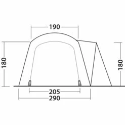 Outwell Nevada 4PE Tent - Blauw -Msr Gear Shop outwell nevada 4pe tent navy night 19 1374721