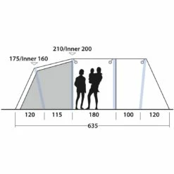 Outwell Parkdale 4PA Tent - Green -Msr Gear Shop outwell parkdale 4pa 111180 03 1190113