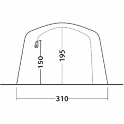 Outwell Parkdale 4PA Tent - Green -Msr Gear Shop outwell parkdale 4pa 111180 04 1190114