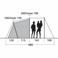 Outwell Springwood 5SG Tent - Blauw -Msr Gear Shop outwell springwood 5sg tent blue 17 1374863