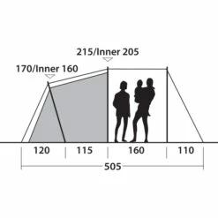 Outwell Springwood 6SG Tent - Blauw -Msr Gear Shop outwell springwood 6sg tent blue 10 1374871