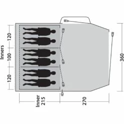 Outwell Springwood 6SG Tent - Blauw -Msr Gear Shop outwell springwood 6sg tent blue 11 1374872