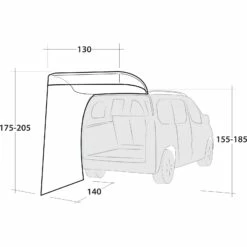 Outwell Upcrest Tarp Voor Auto - Groen -Msr Gear Shop outwell upcrest green 22 1374985